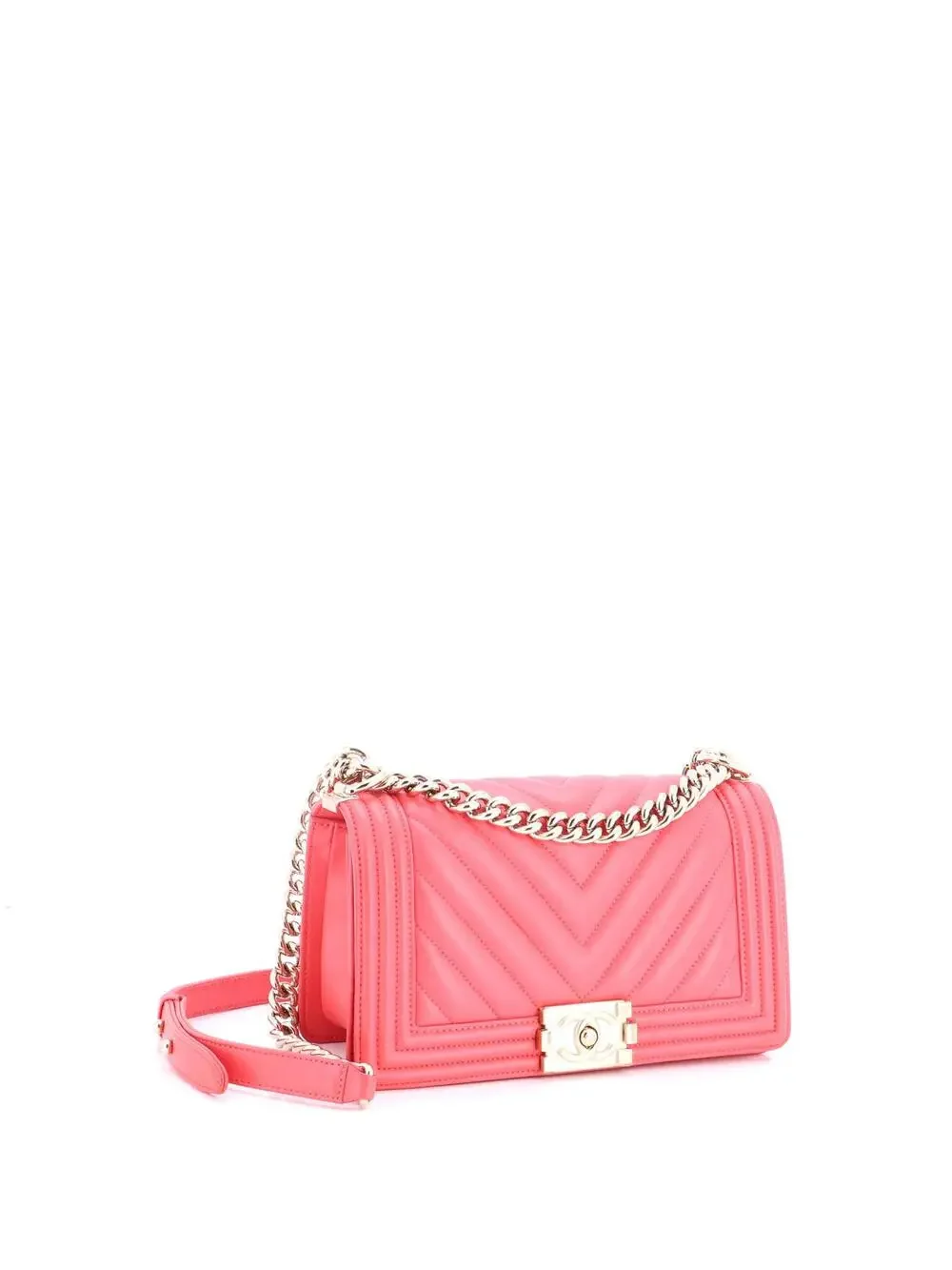 Chanel Boy Flap Bag Chevron Calfskin #279518C36B